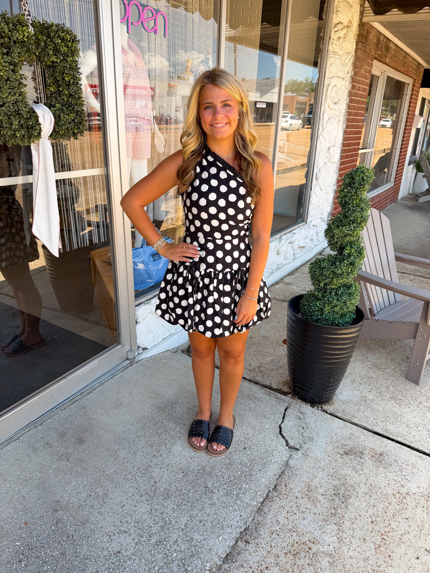 Timeless Dot Mini Dress