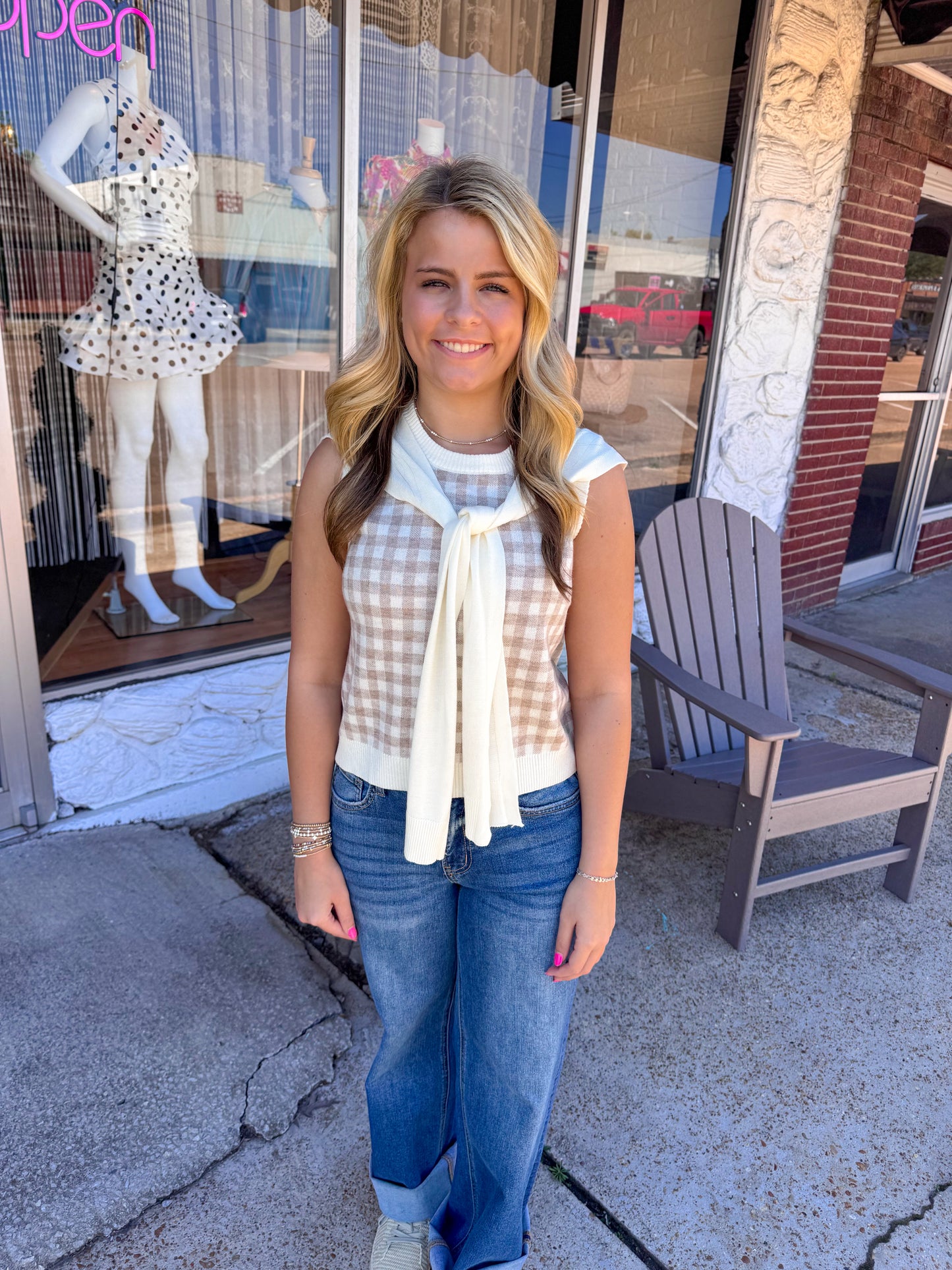 Preppy Gingham Top