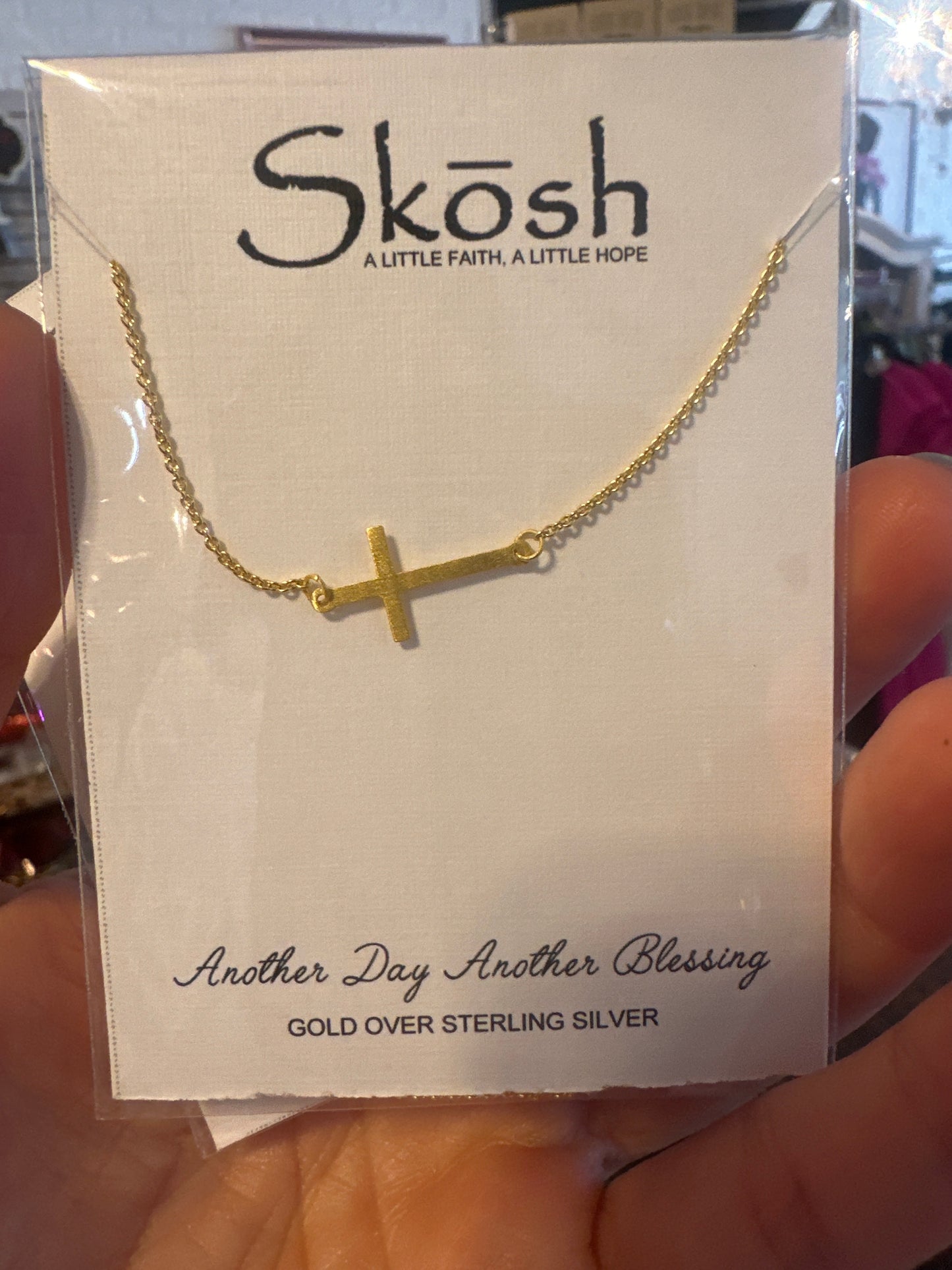 Skosh cross necklaces