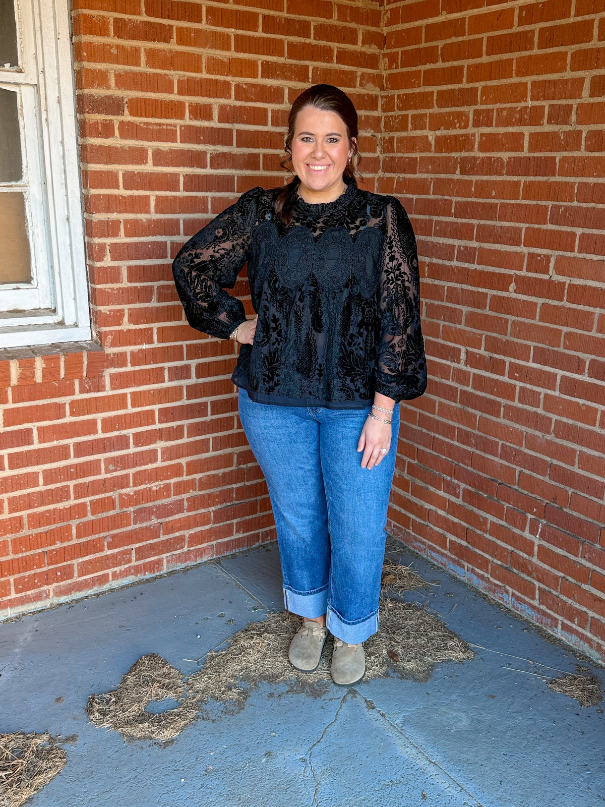 Black Velvet Top