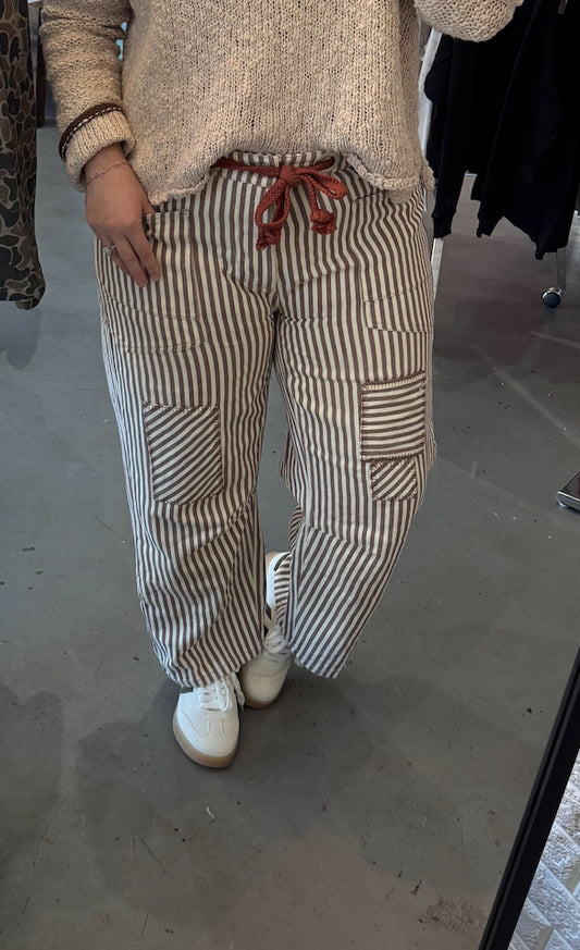 Patchwork Barrel Jeans