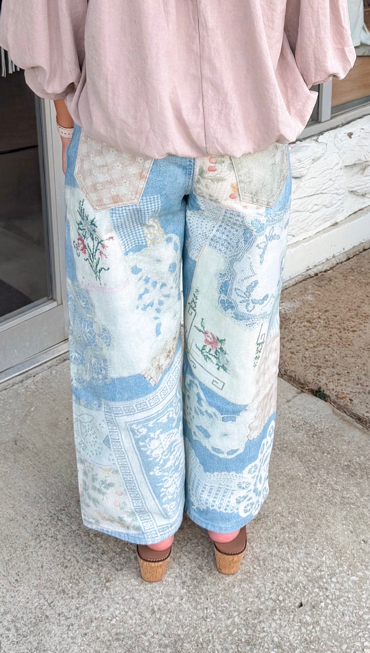 Patchwork Denim Pants