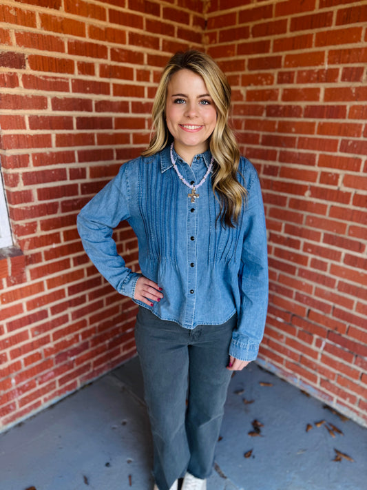 Southern Trail Denim Top