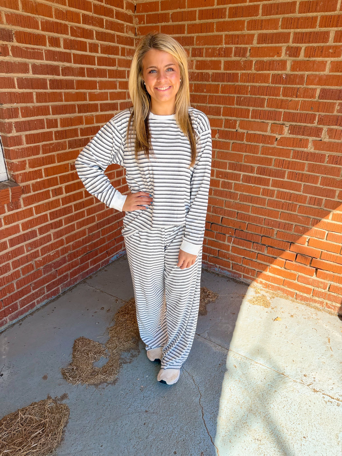 Relaxed Striped Set
