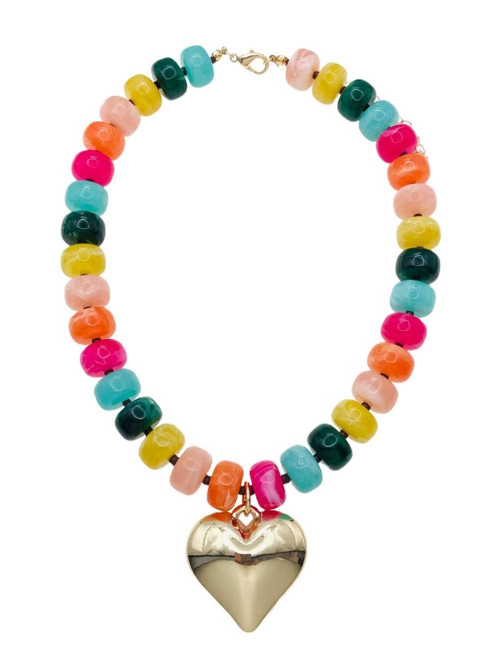 Multi Chunky Beaded Necklace