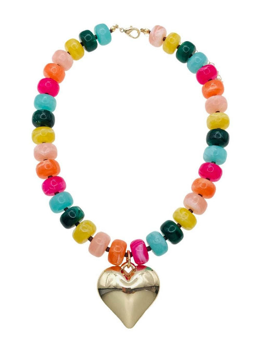 Multi Chunky Beaded Necklace