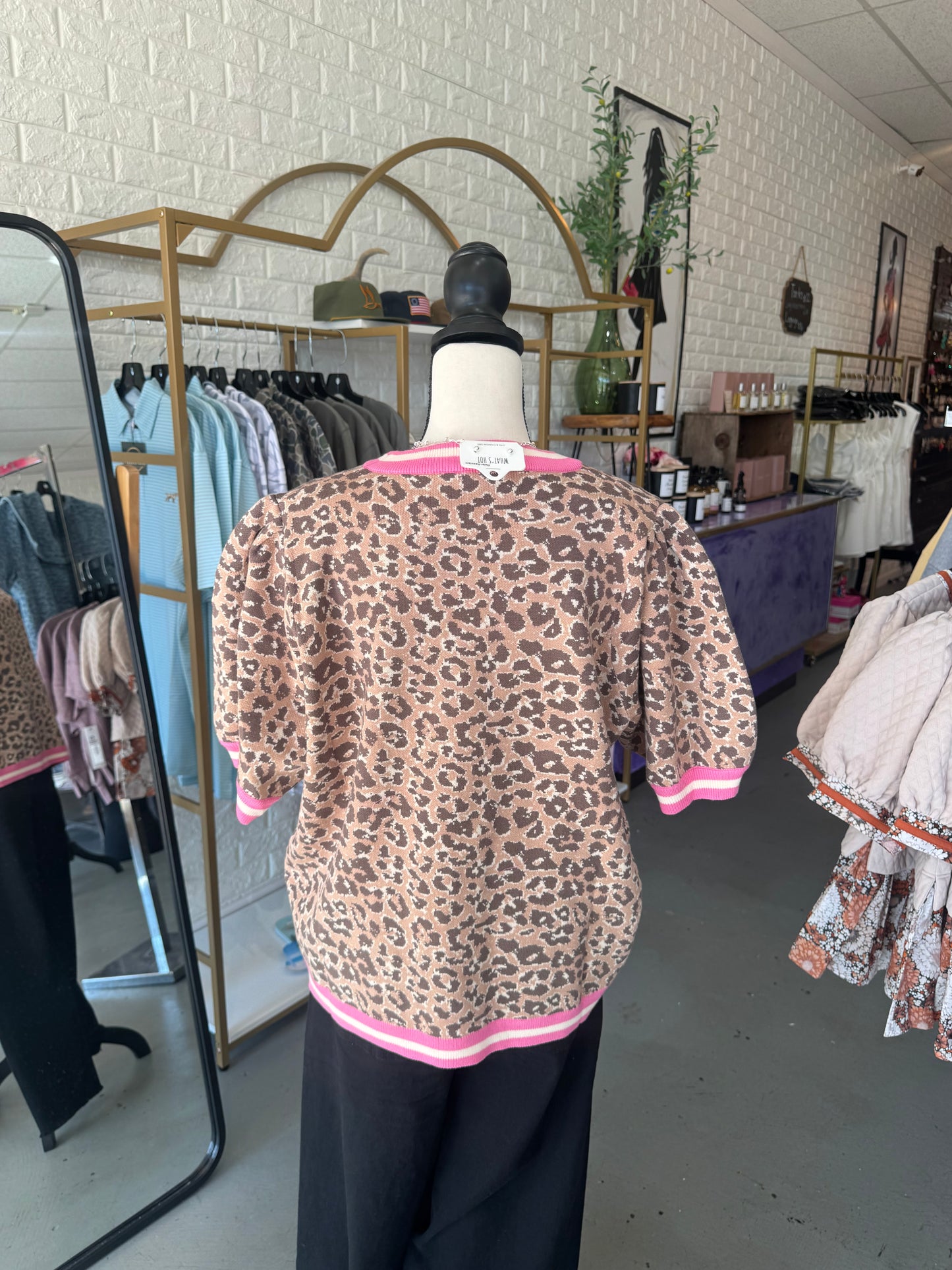 Leopard Sweater- Plus