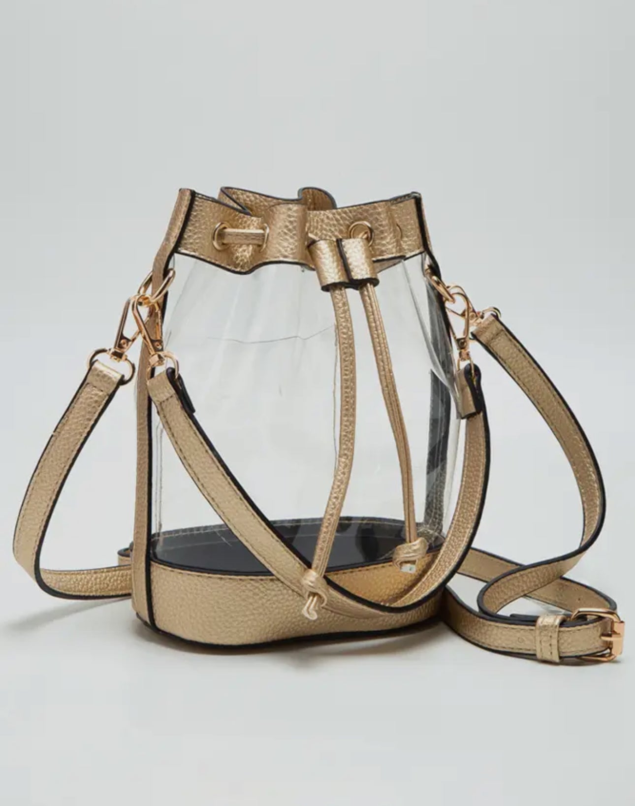 Clear Crossbody Bucket Bag
