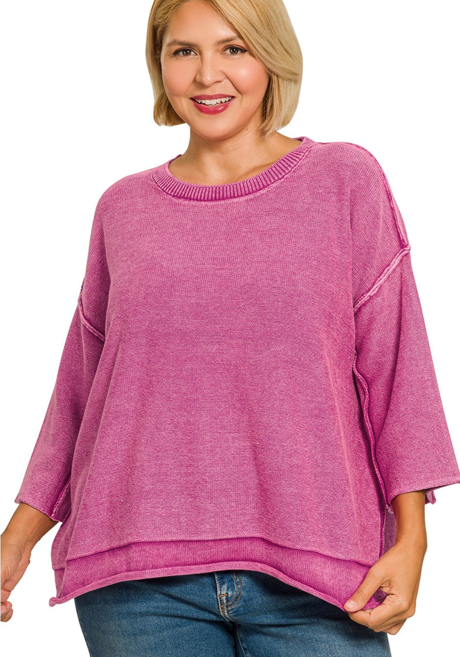 Plum Sweater- Plus