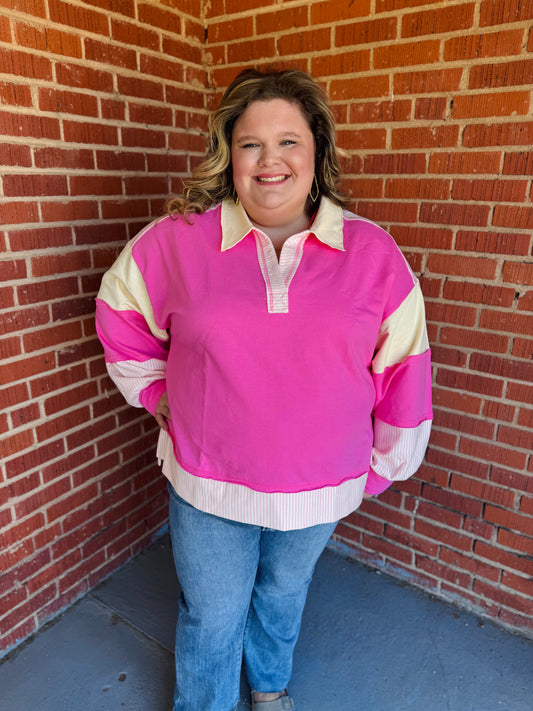 Electric Pink Top-Plus
