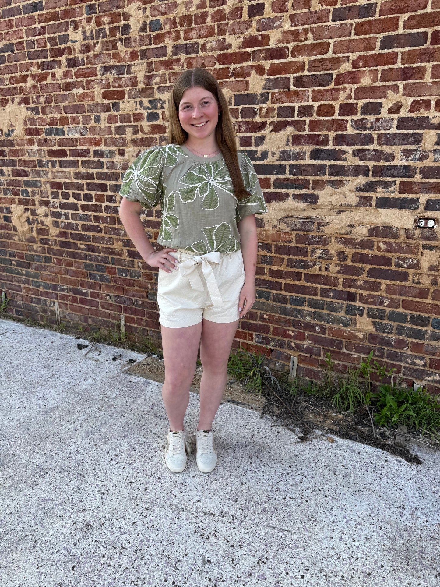 Floral Embroidery Top