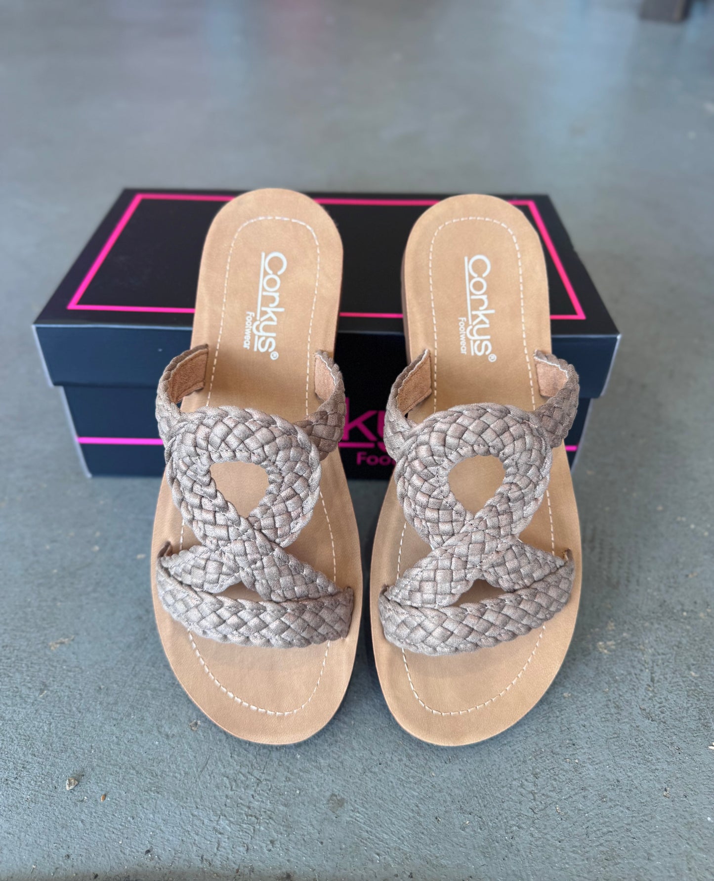 Tan Braided Sandal