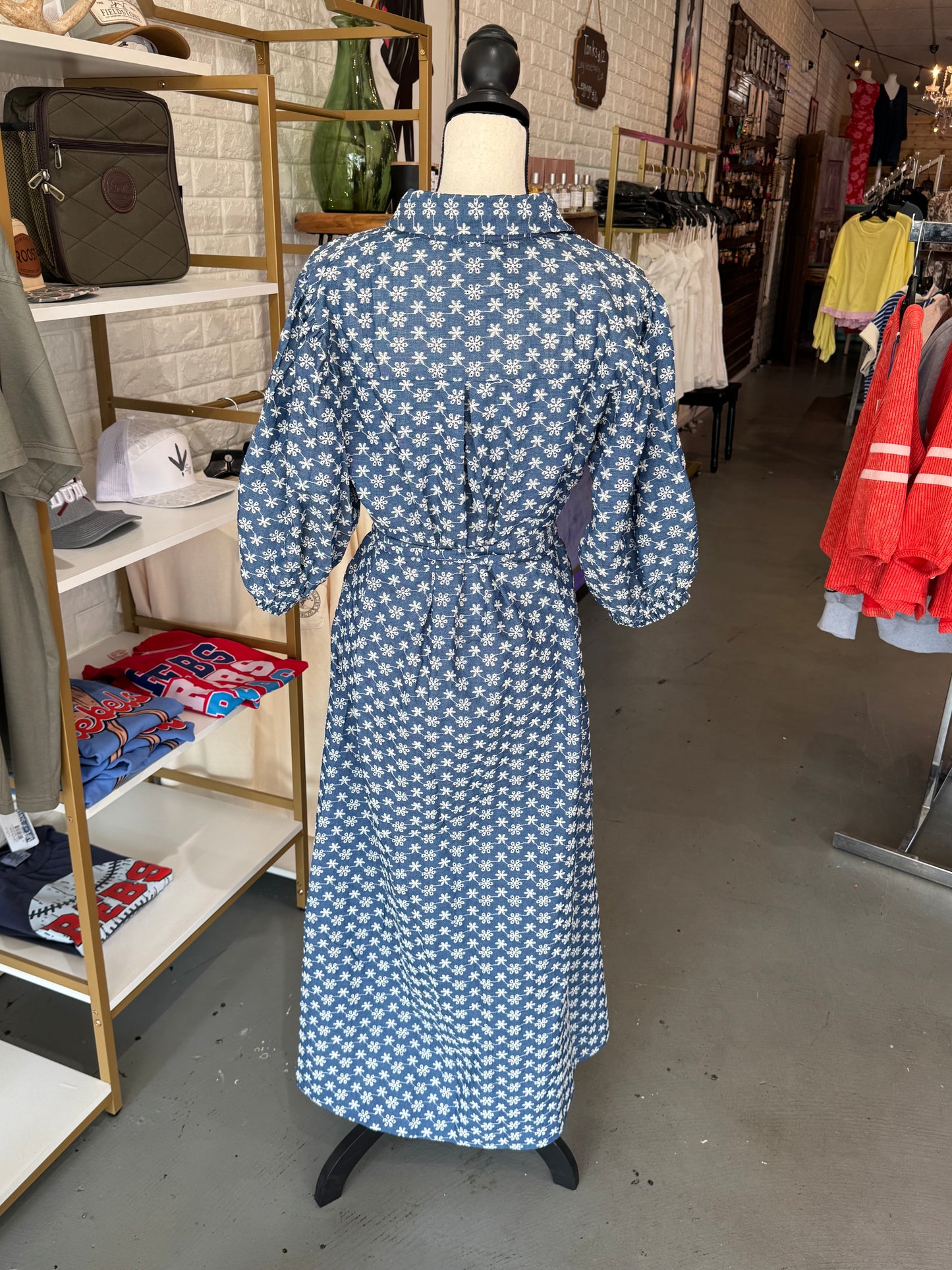 Floral Embroidery Dress