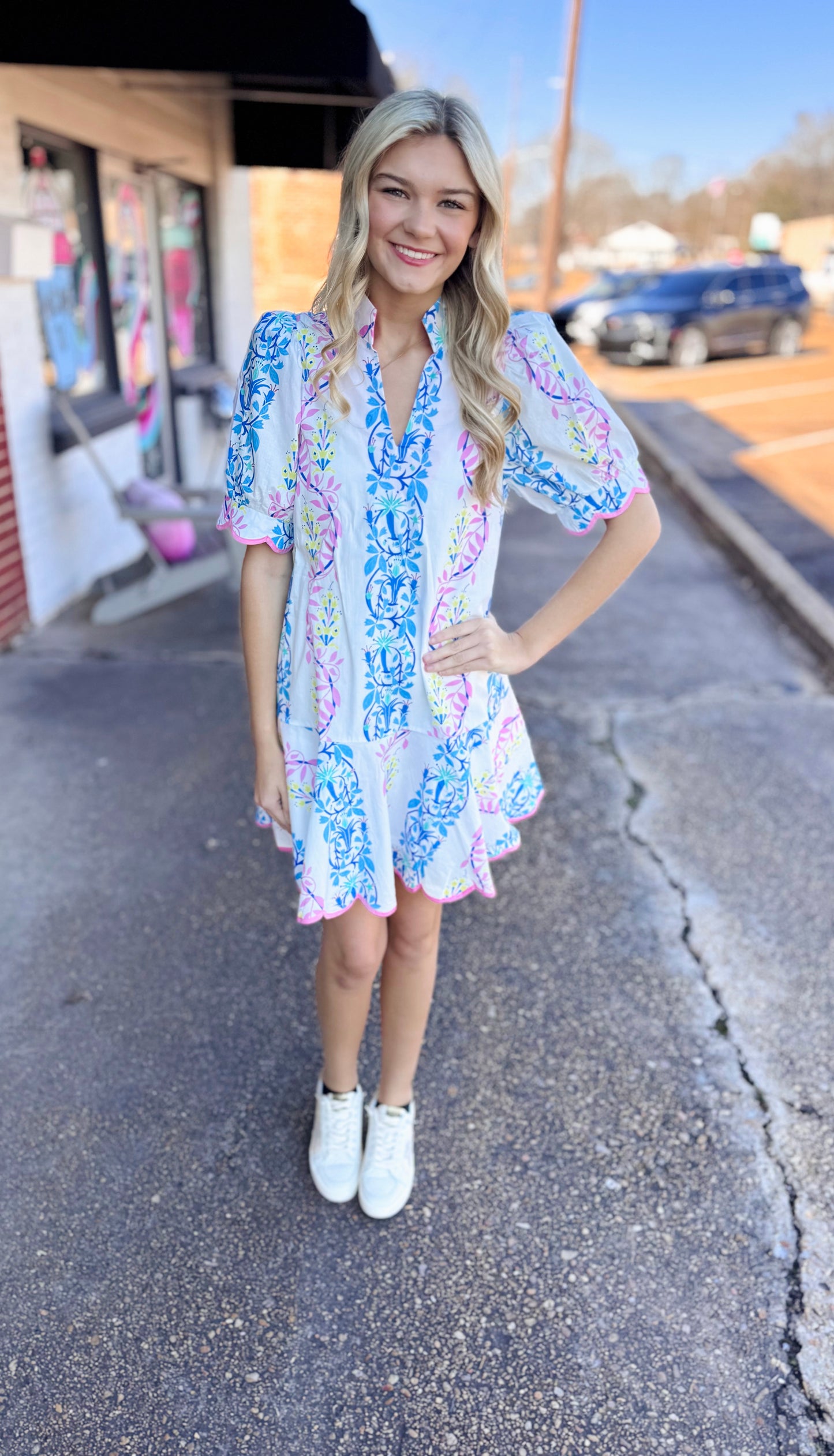 Petal Pop Mini Dress