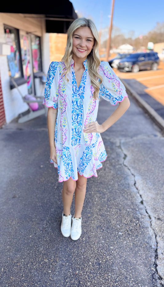 Petal Pop Mini Dress