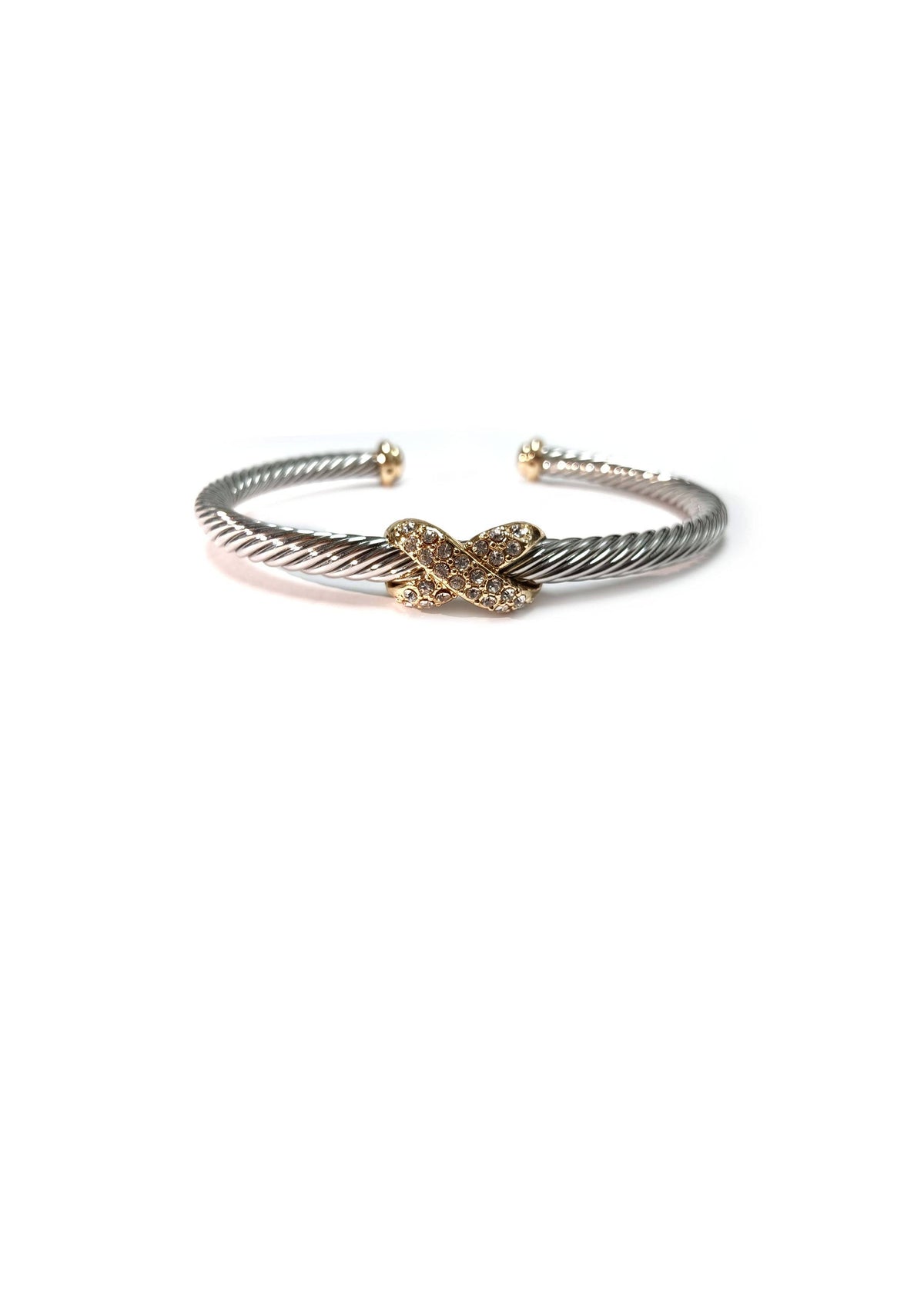 Silver Wired Cuff Bracelet