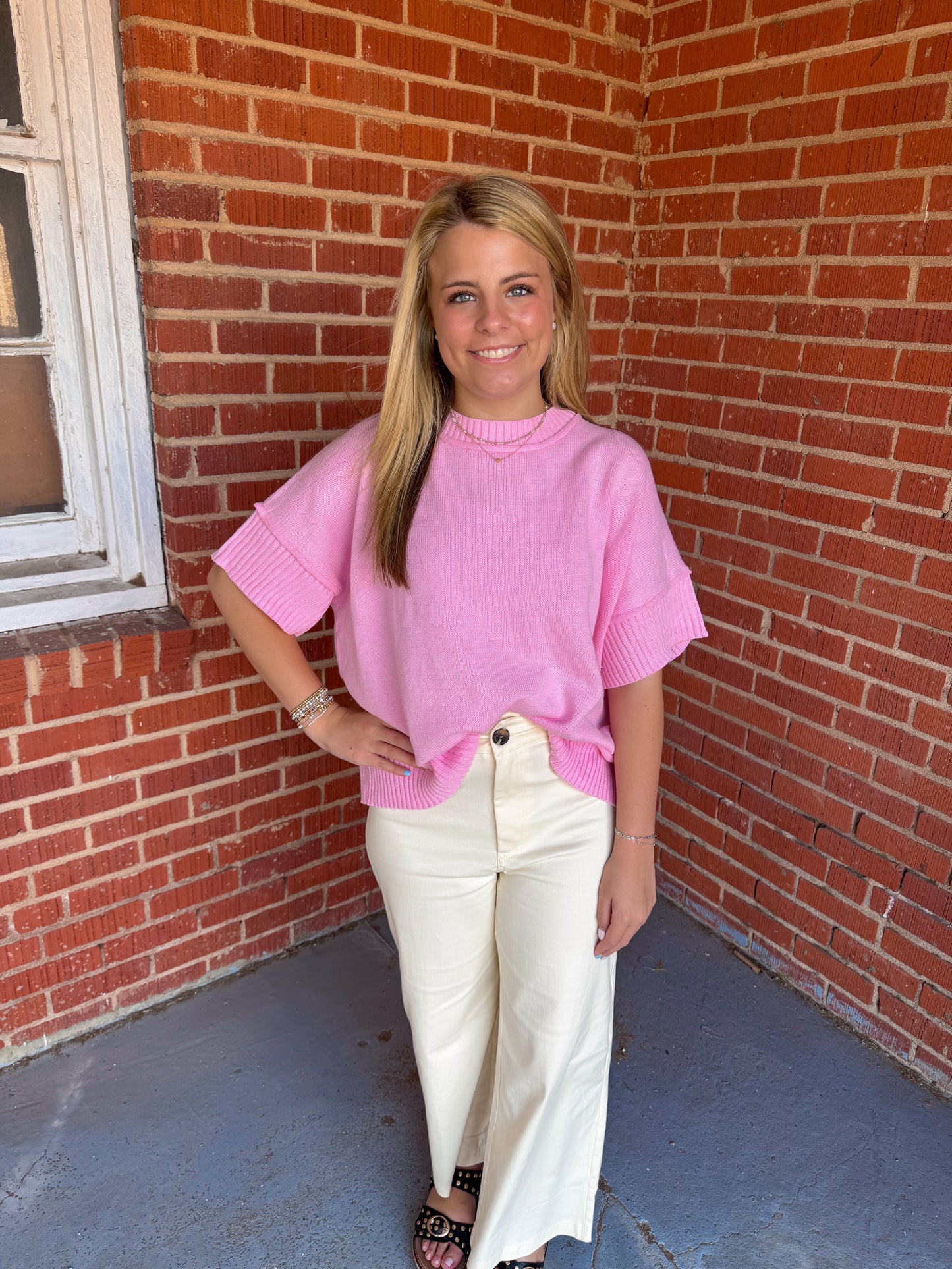 Flirty in Pink Top