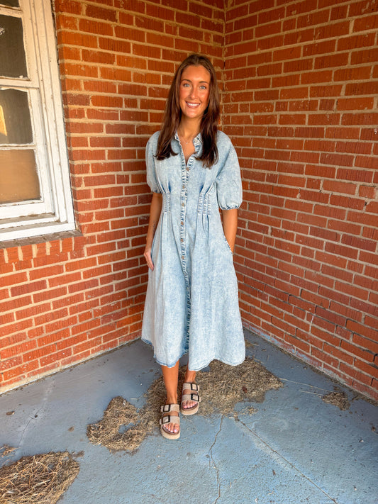 Denim Midi Dress