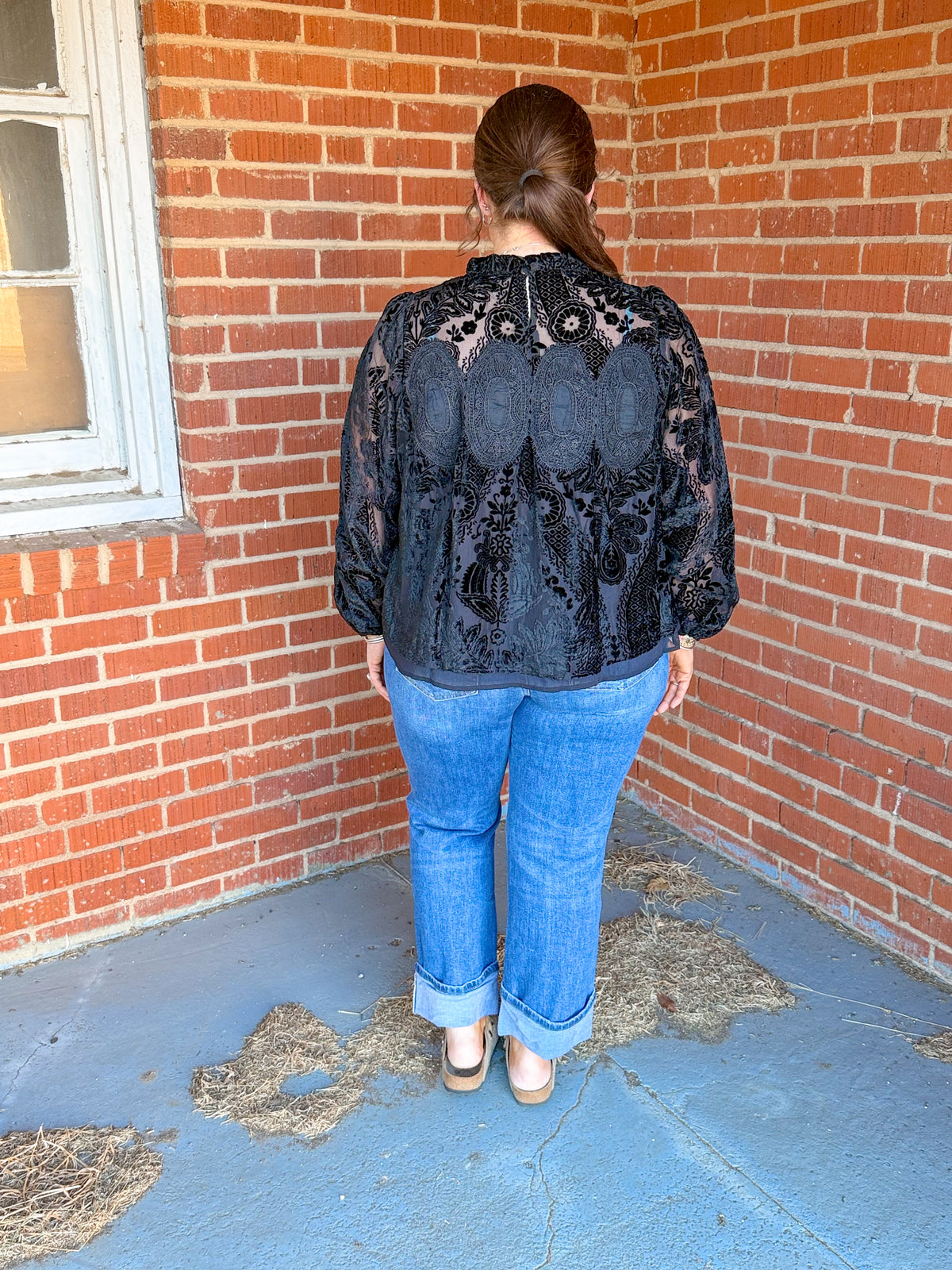 Black Velvet Top