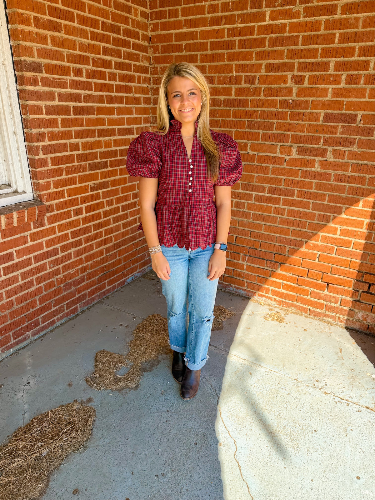 Rocking Around Scallop Top