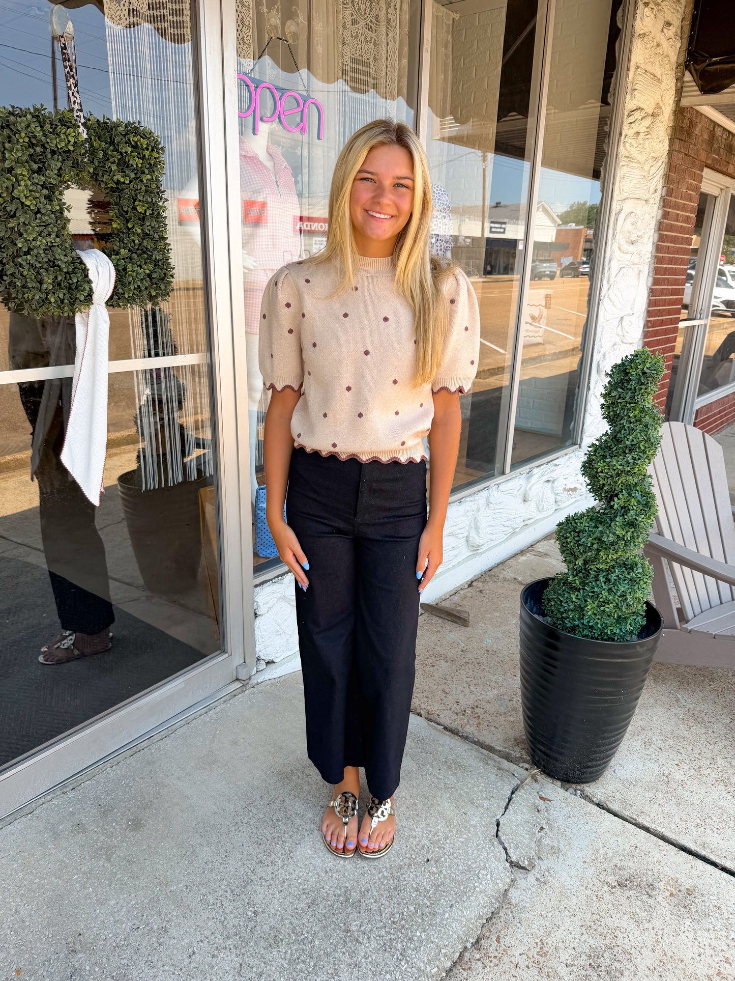 Spotted Scallop Sweater