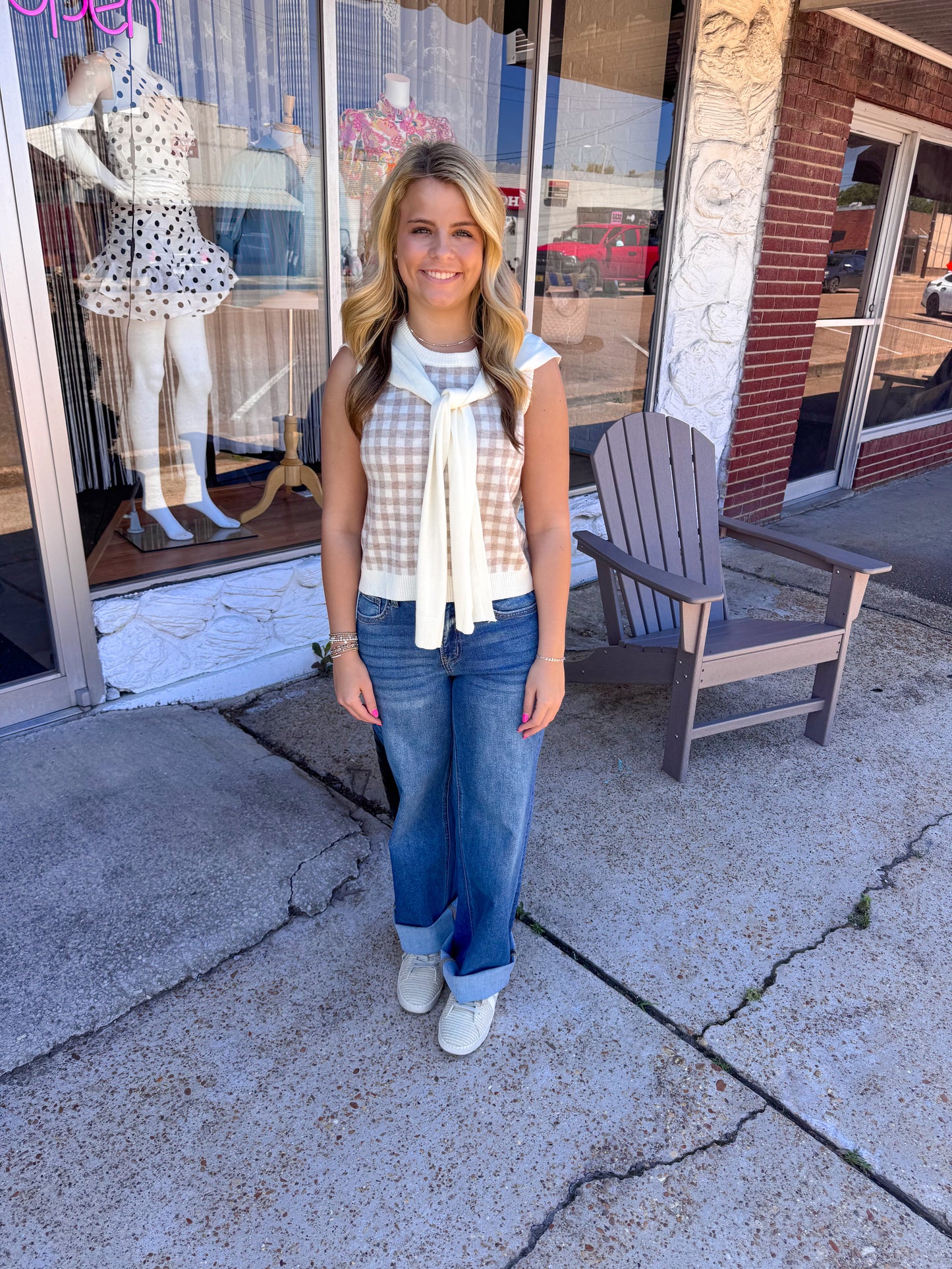 Preppy Gingham Top