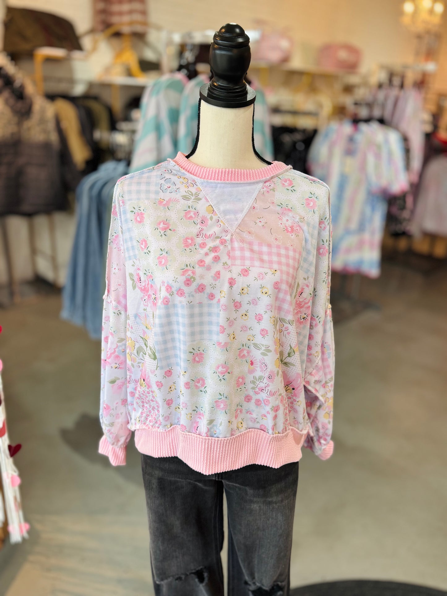 Patchwork Petals Top