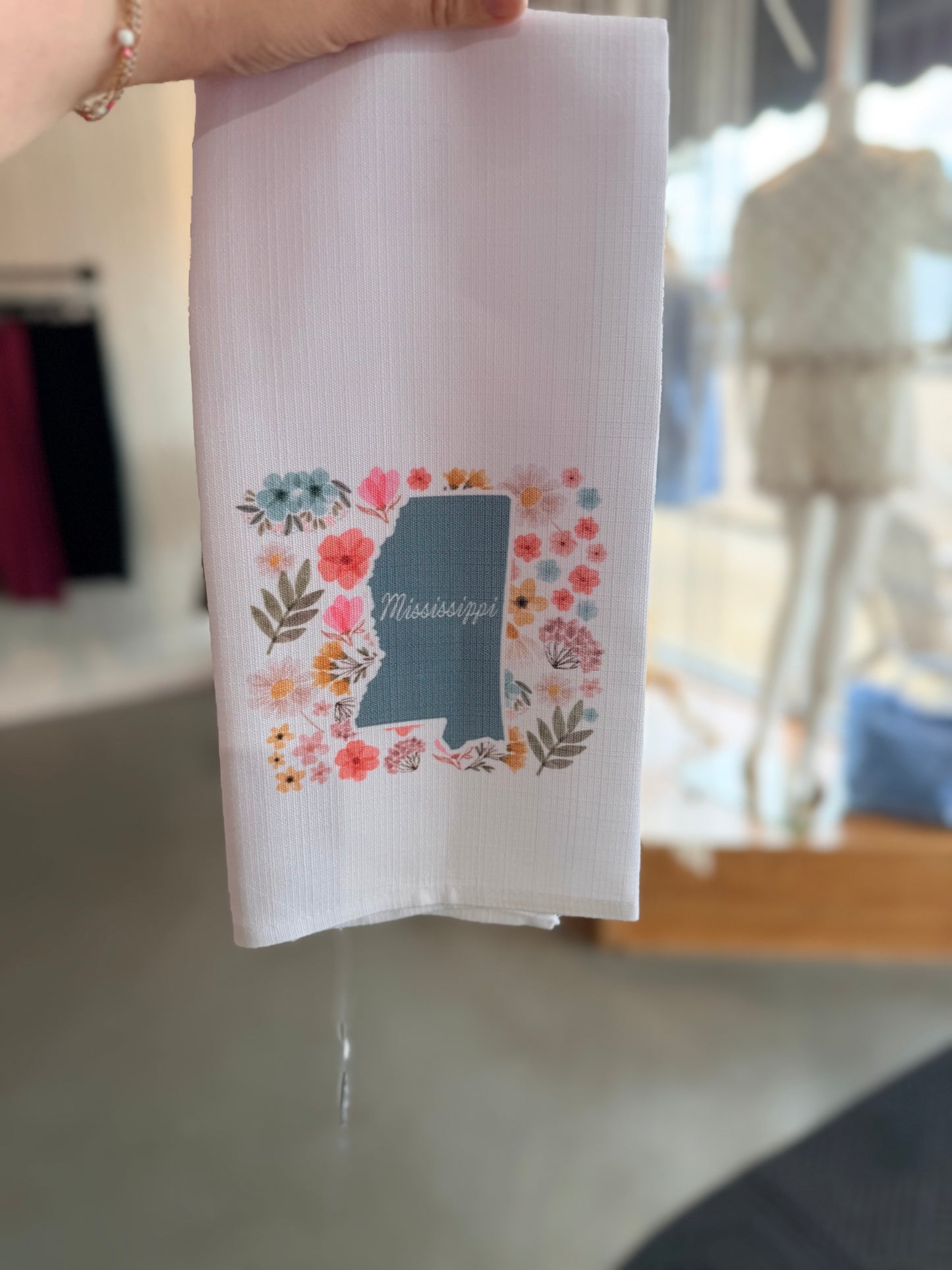 Flower MS Tea Towel