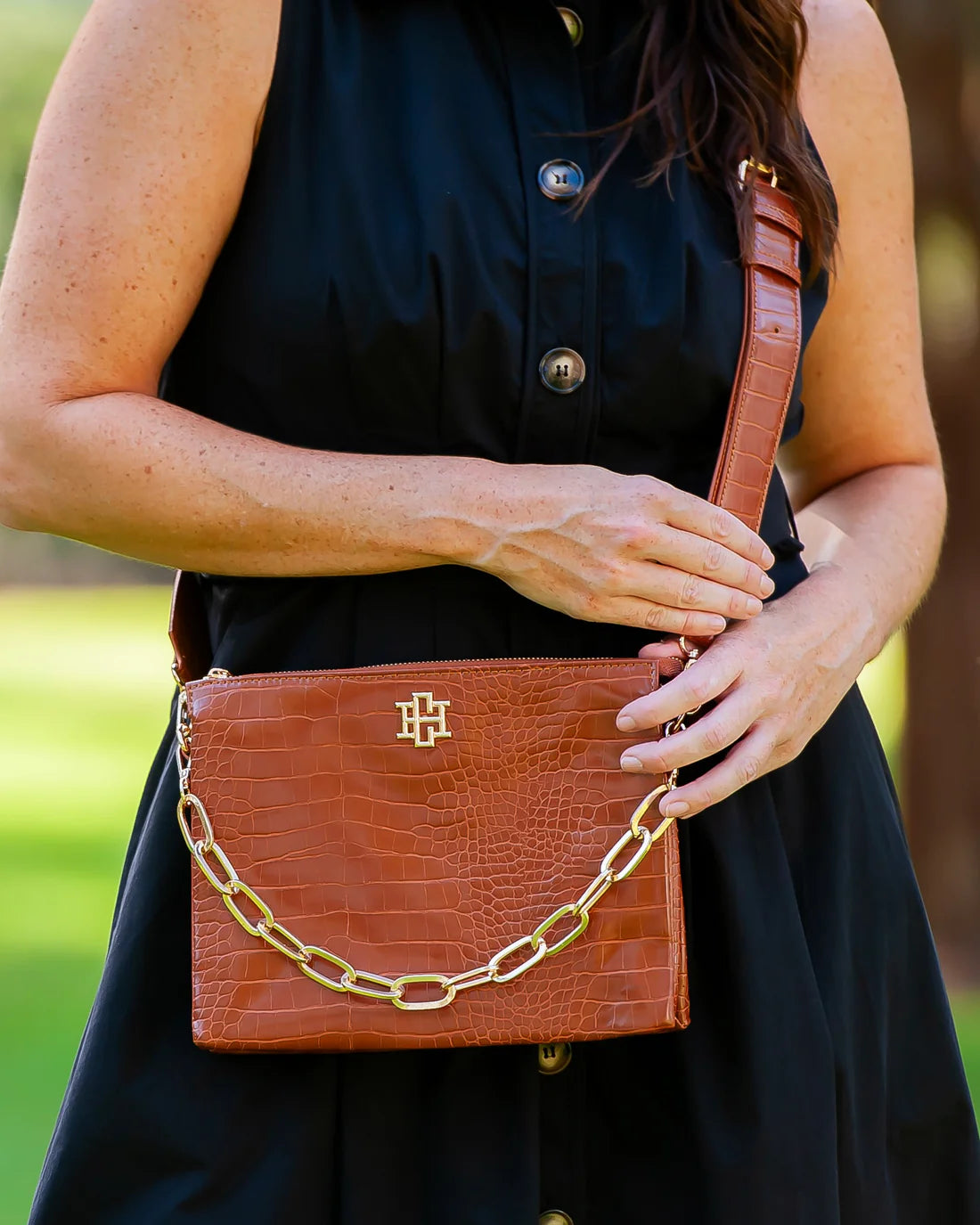 Ariana Crossbody - Saddle EC