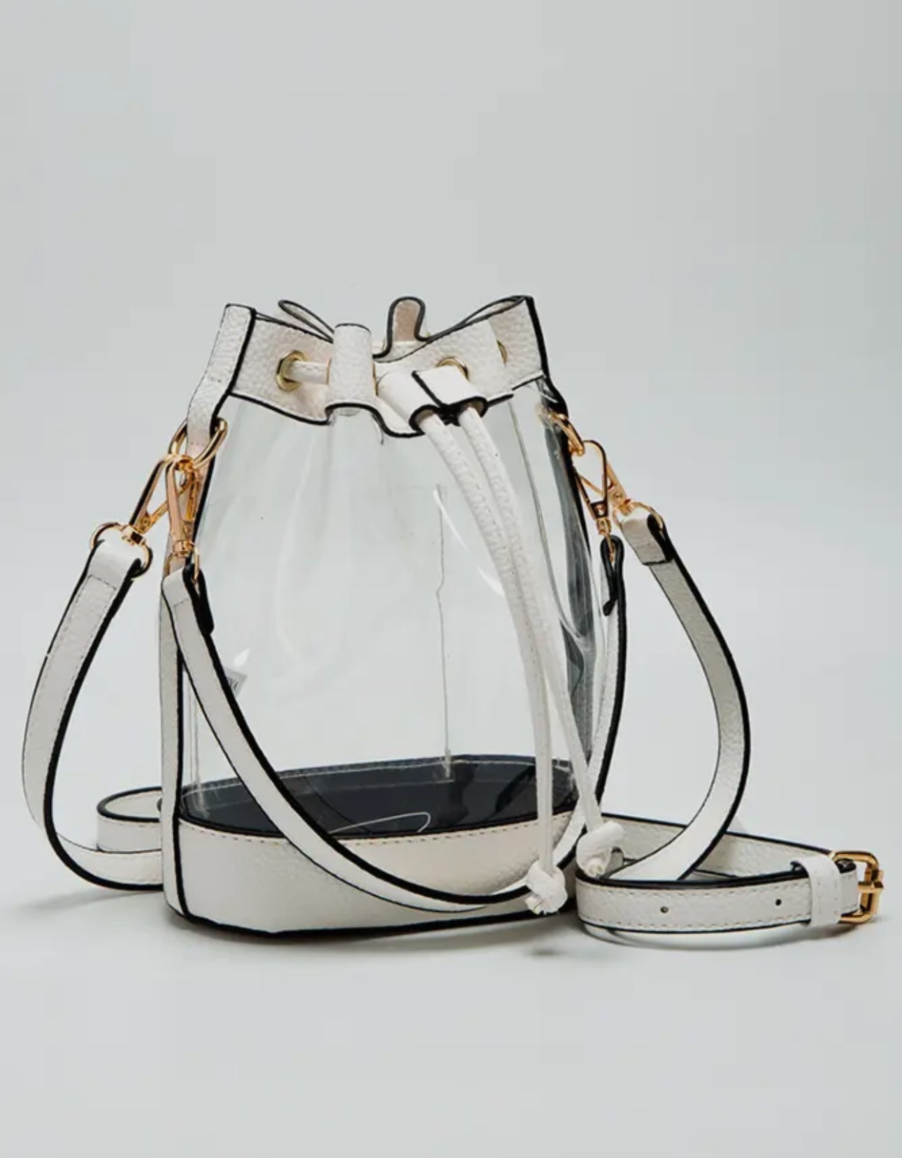 Clear Crossbody Bucket Bag