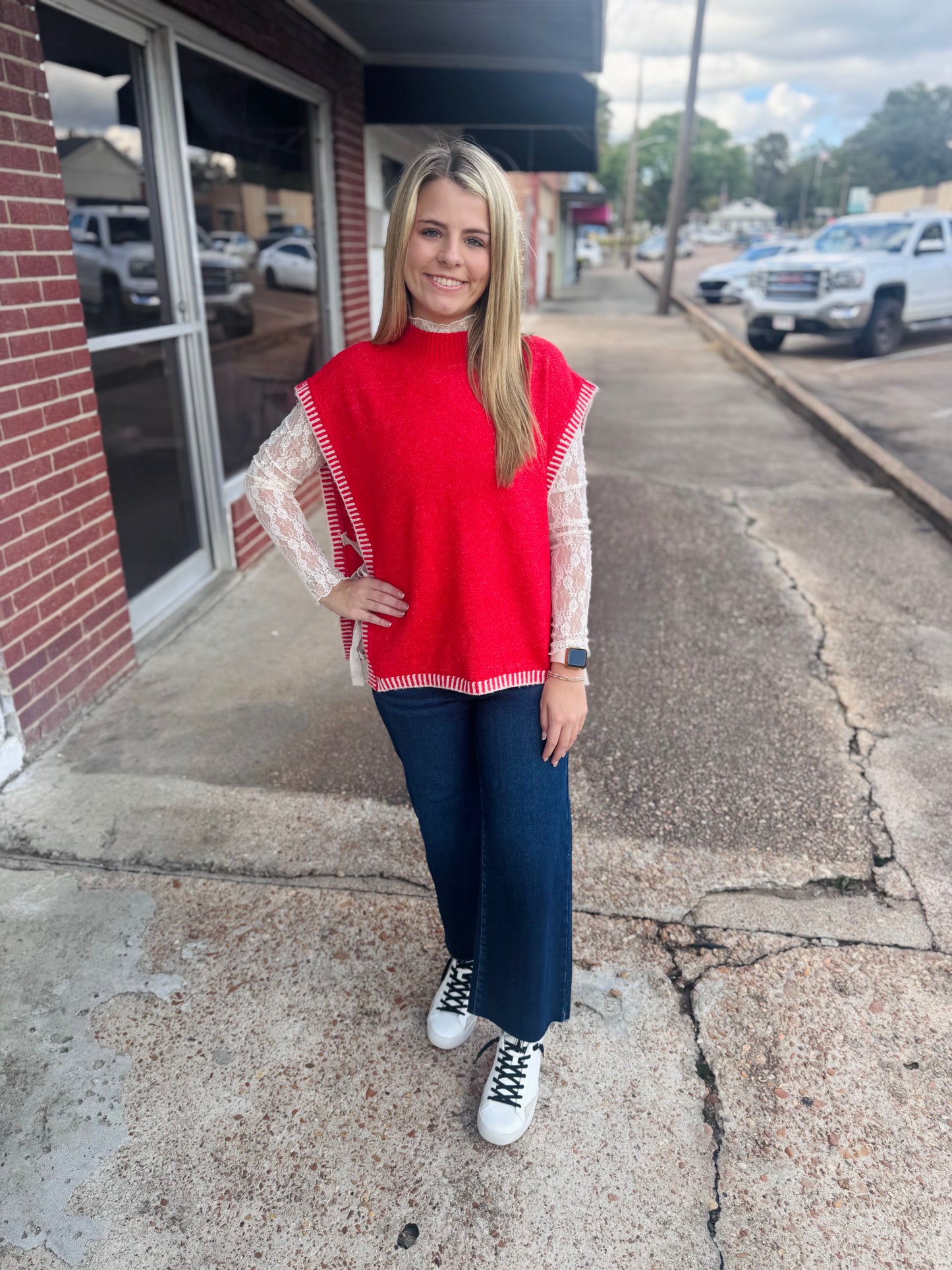 Cherry Twist Sweater