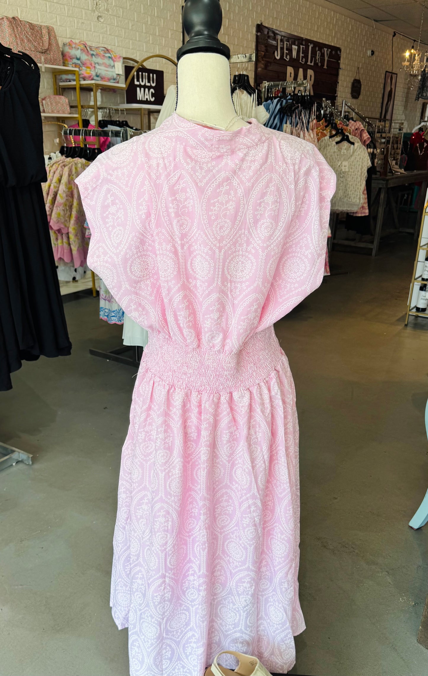 Petal Pop Midi Dress-Plus