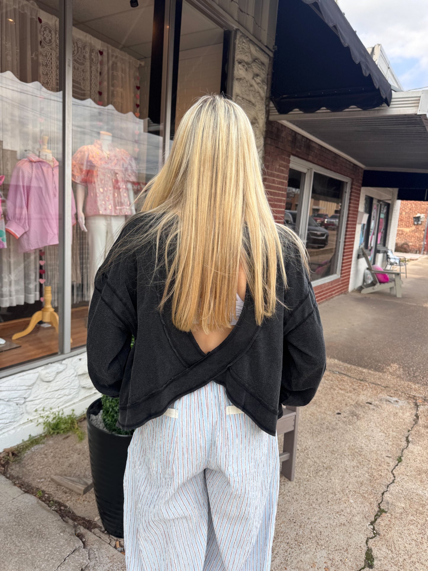 Cross Back Long Sleeve (multiple colors)