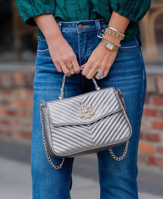 Sinclair Quilted Crossbody Black Pearl