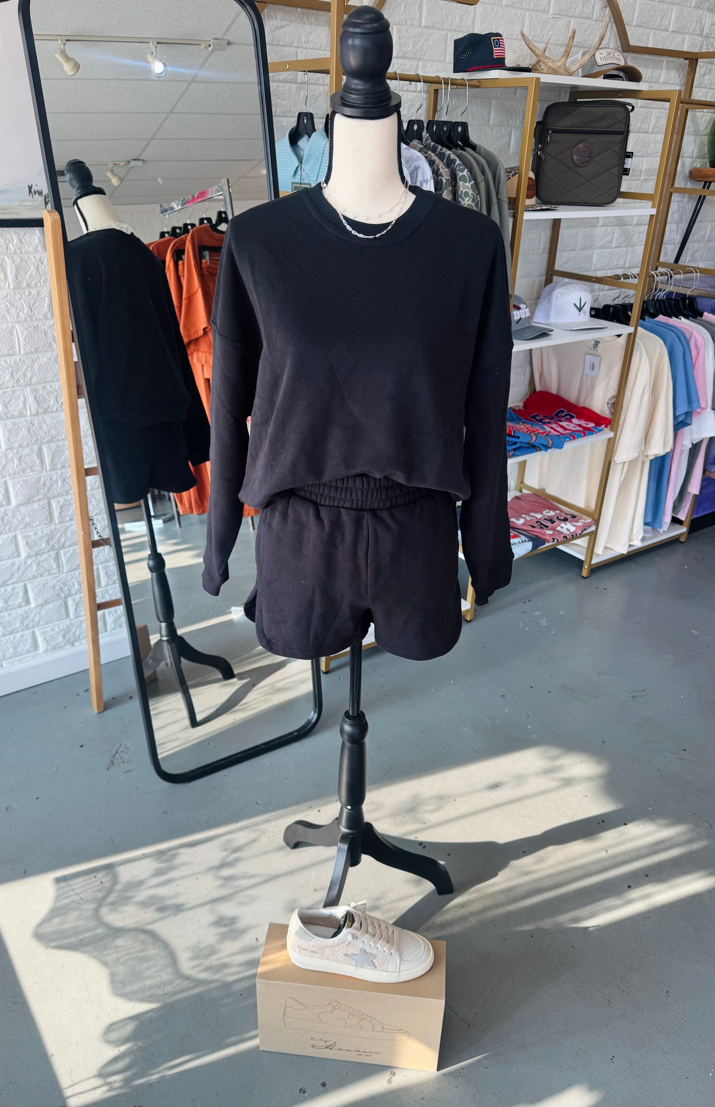 Sweatshirt and Shorts Set