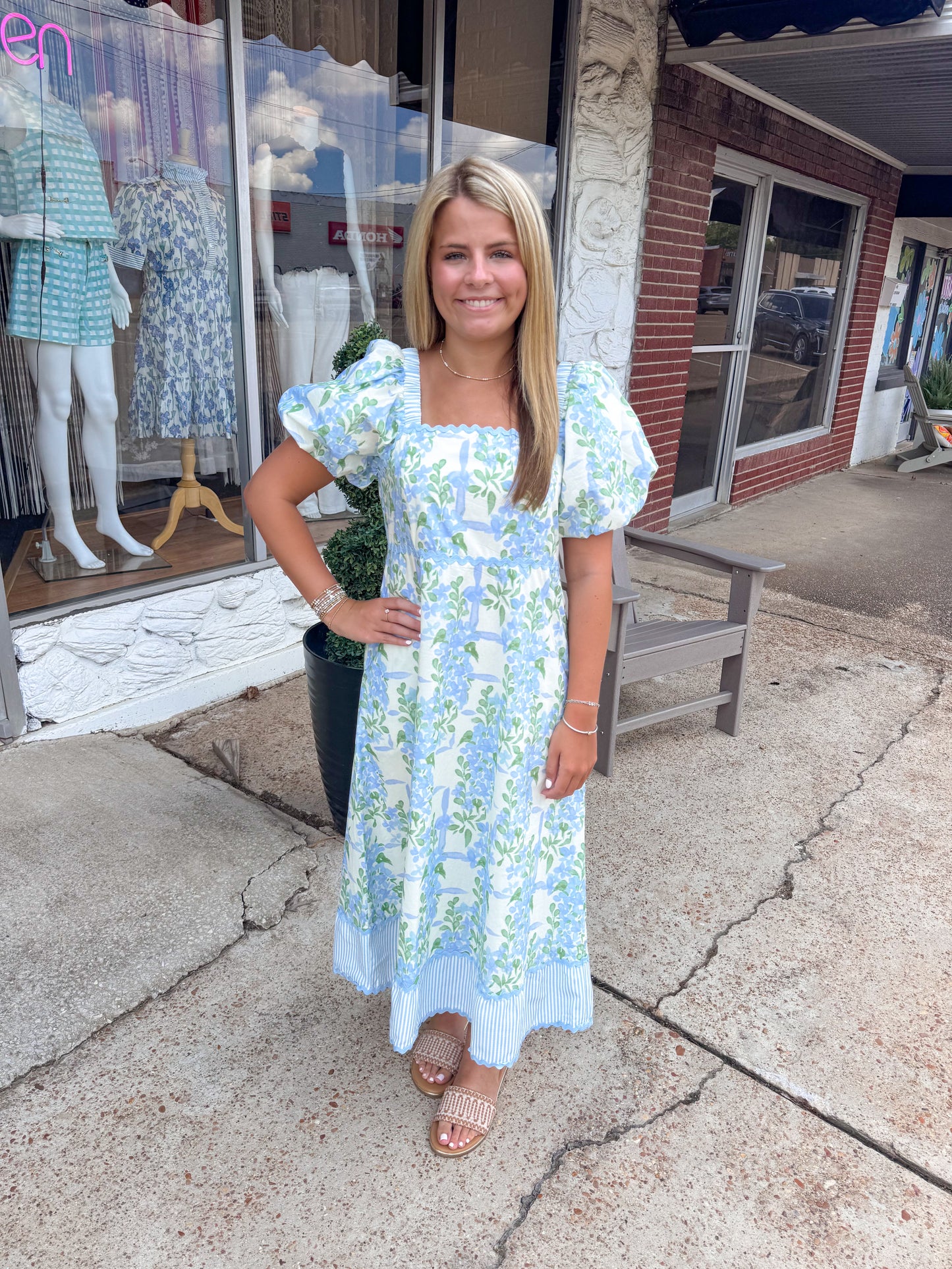 Blue Hydrangeas Dress