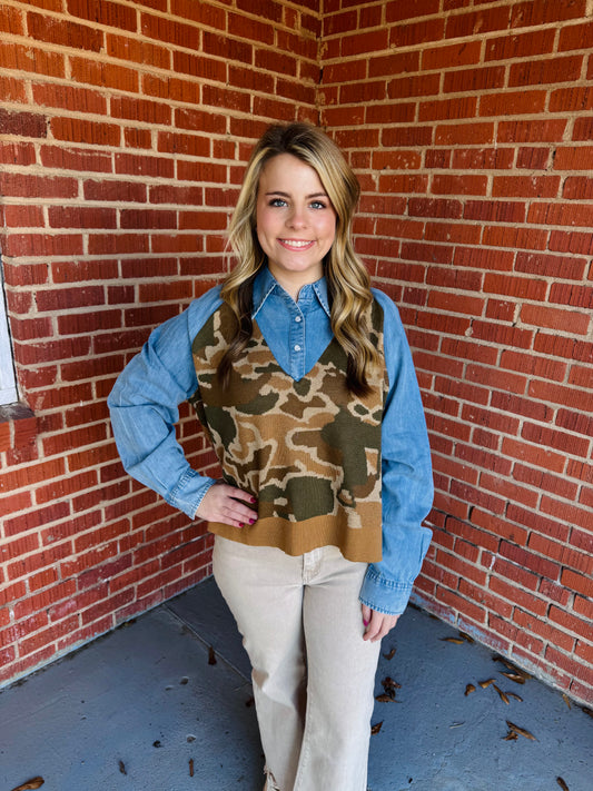 Backwoods Babe Camo Top