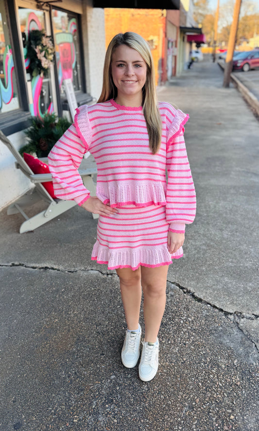 Pretty in Pink Skirt Set