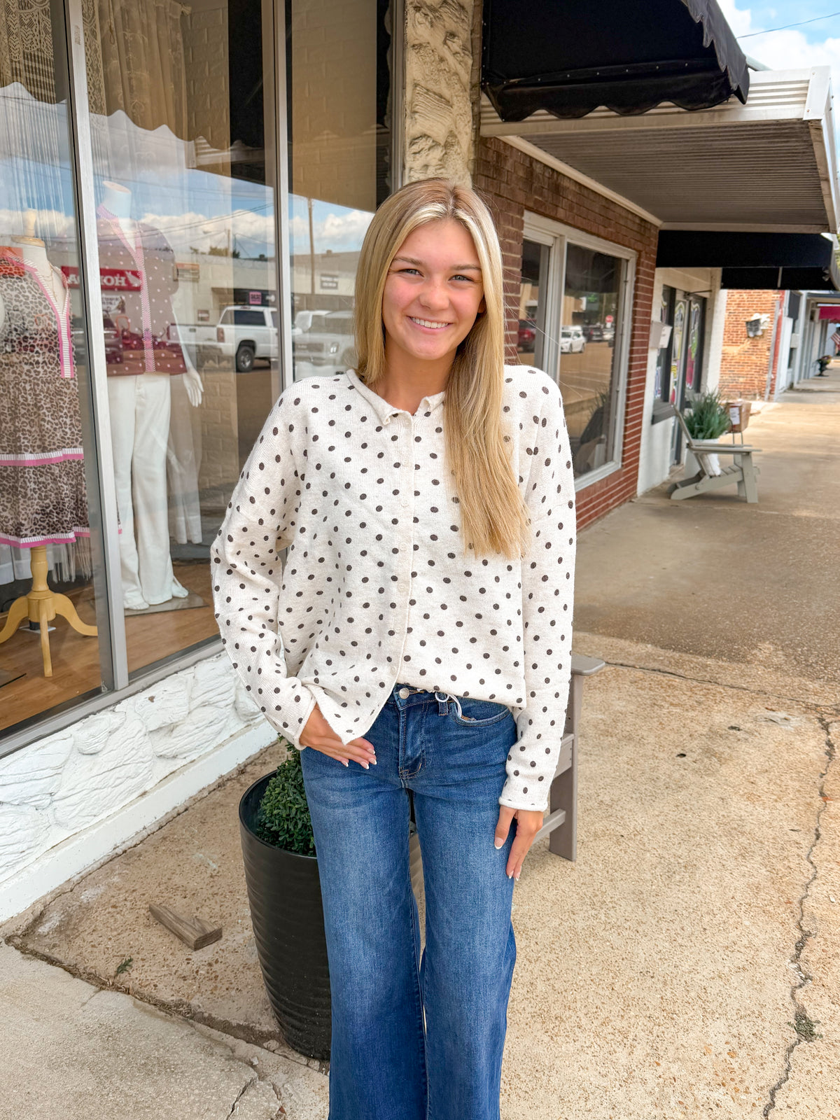 Dotted Days Sweater