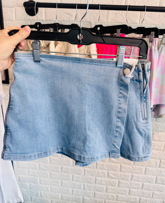 Denim Skort