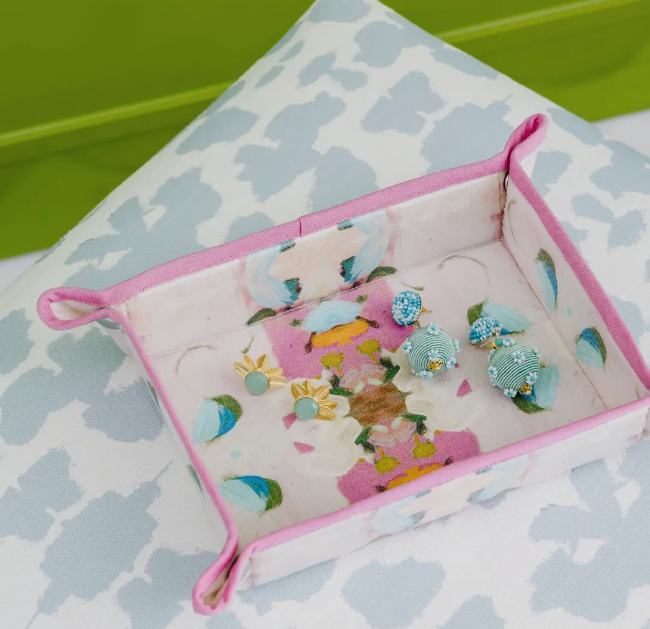 Monet's Garden Pink Snap Tray