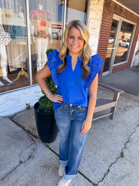 Bold and Blue Top