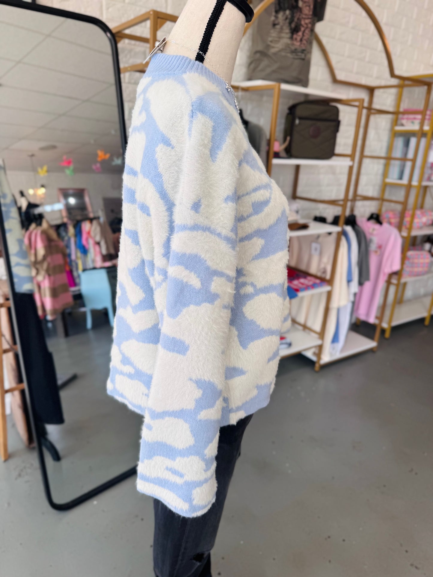 Floral Frost Sweater