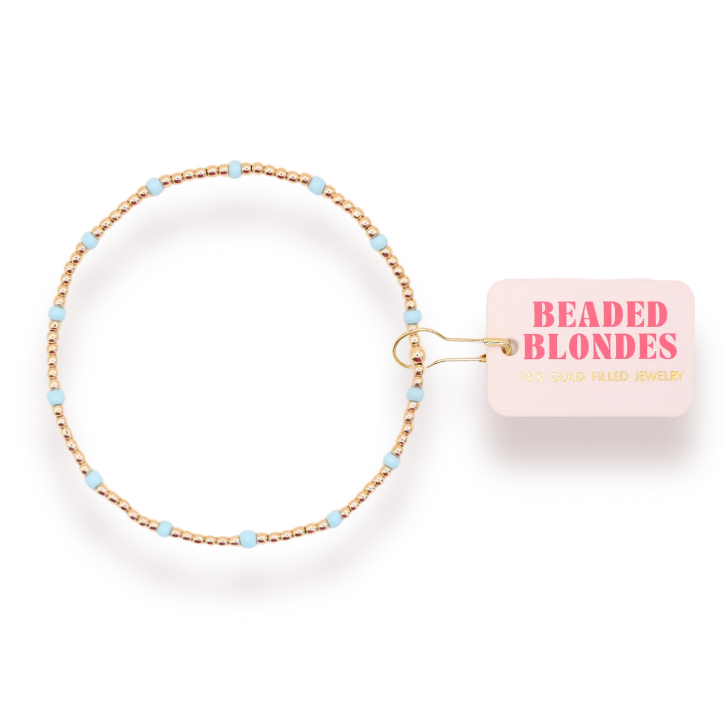 Powder Blue Dainty Bracelet -Extended