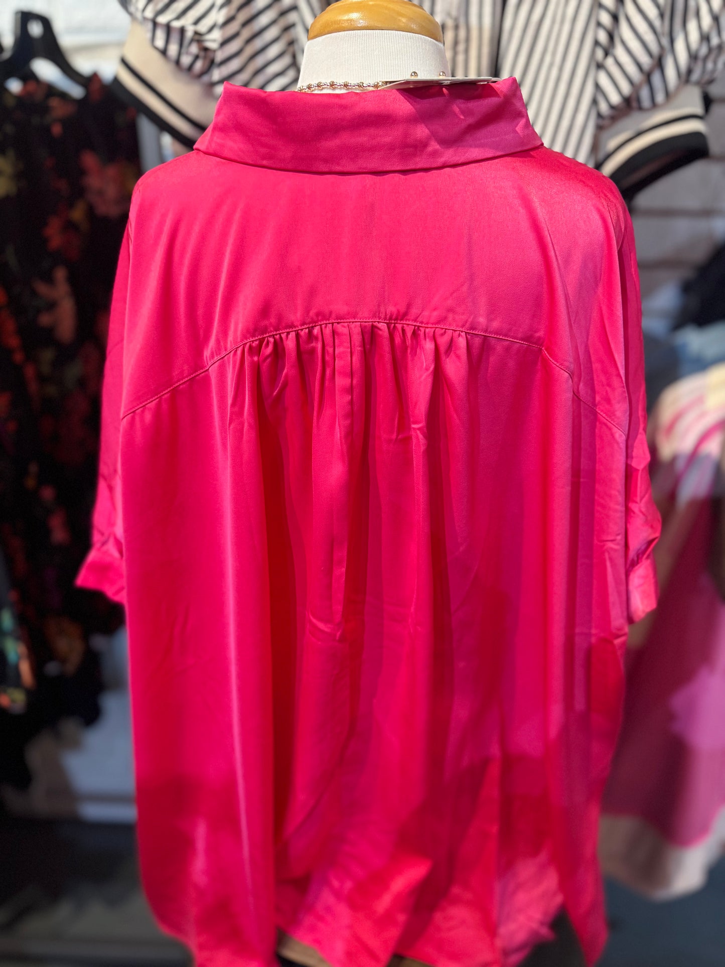Satin Blouse-Plus