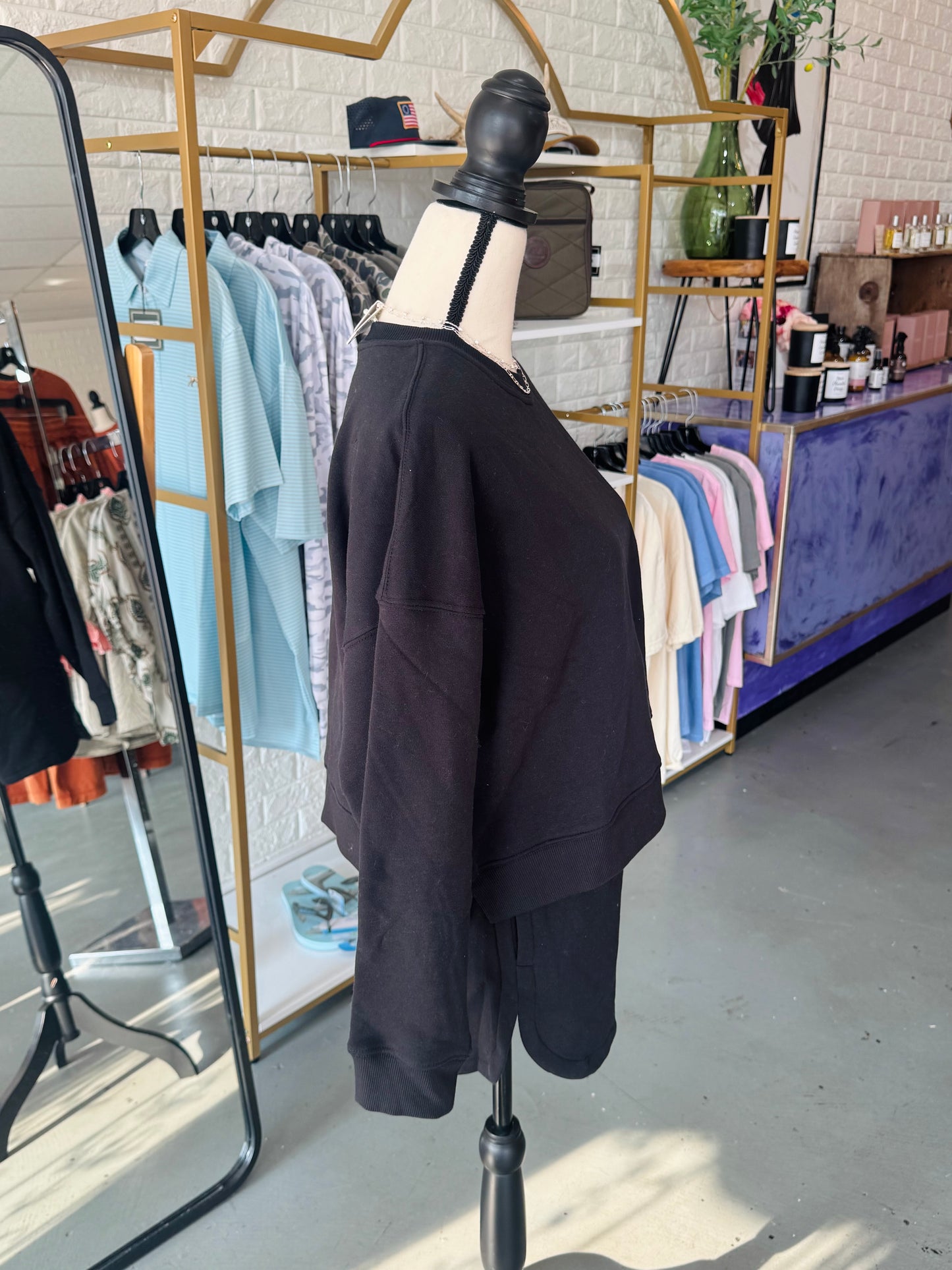 Sweatshirt and Shorts Set