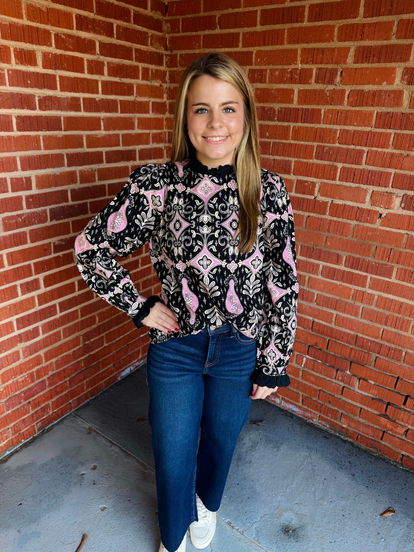 Midnight Bloom Top