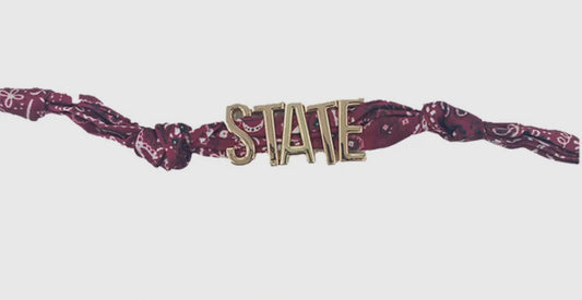 State Scarf Necklace