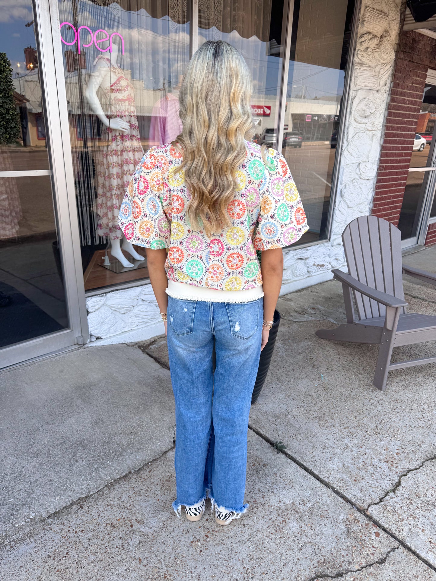 Floral Embroidered Top