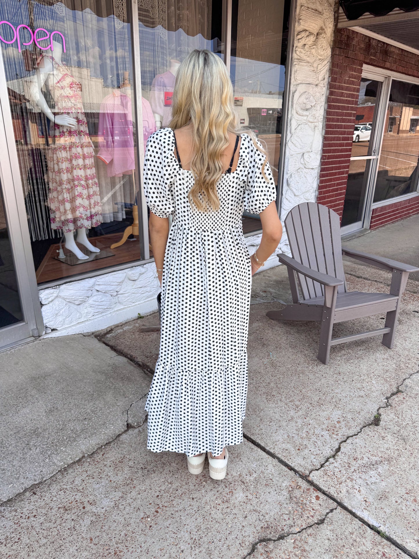Daisy Delight Polka Dot Maxi